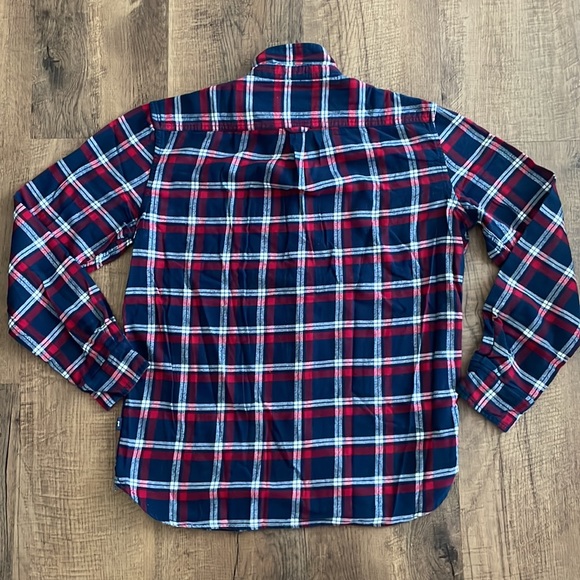 Plaid On The Road Men’s button down casual cotton work Shirt Slim fit Size XL 44 - Picture 9 of 10